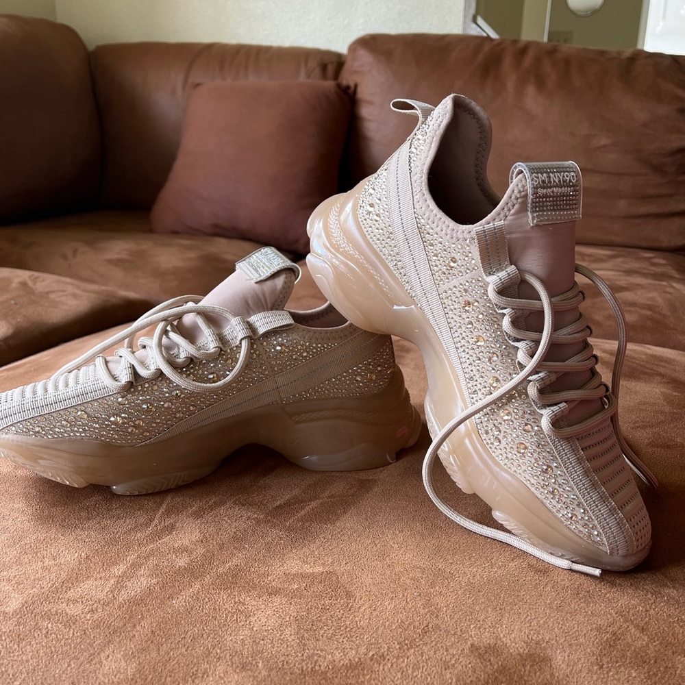 Steve Madden Maxima Rhinestone Sneakers